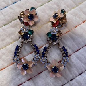 J.Crew Floral Statement Earrings